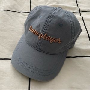 American Eagle Outfitters light blue cap with tan embroidery